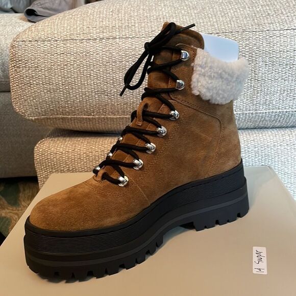 Marc Fisher Pierson Lug Sole Boot Size 7 NIB NWT Retail 239.00 - Picture 6 of 8